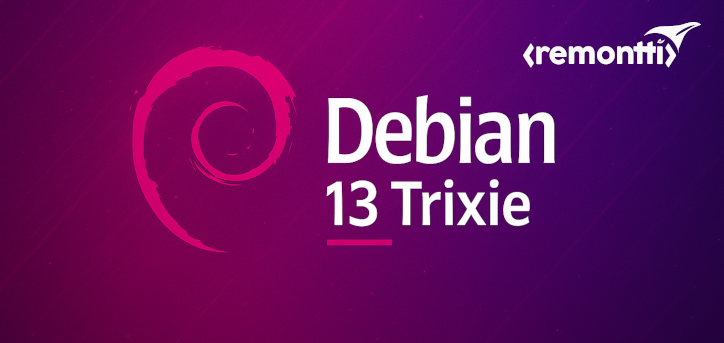 Logo e identidade visual do Debian 13 Trixie